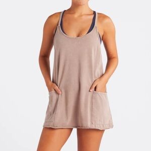 Free People Hot Shot mini dress tan